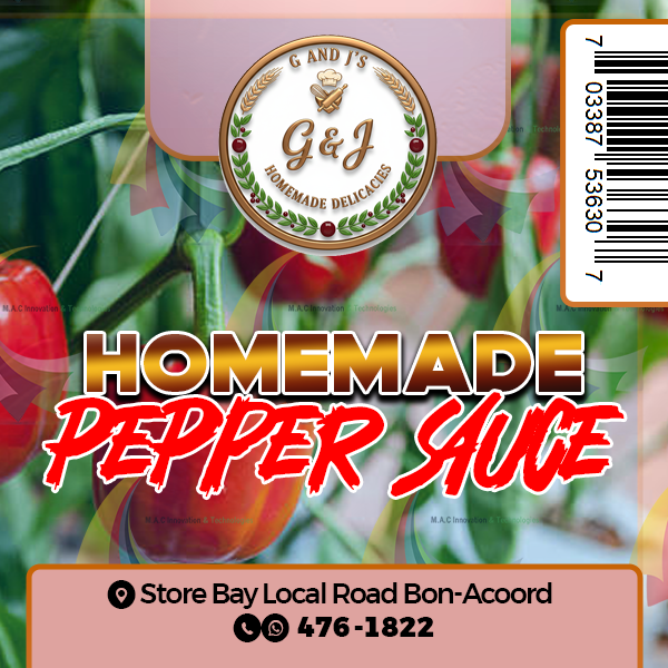 Pepper Sauce, Sorrel & Ginger